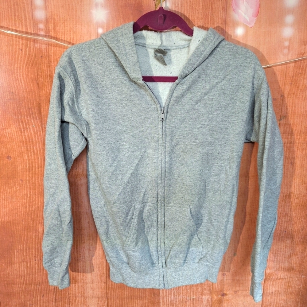 Gildan heavy blend gray jacket size large youth 14-16